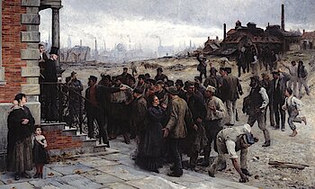 Wikipedia: "Die Streikenden" von Koehler