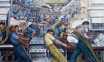 Diego Rivera "Battle of Detroit"